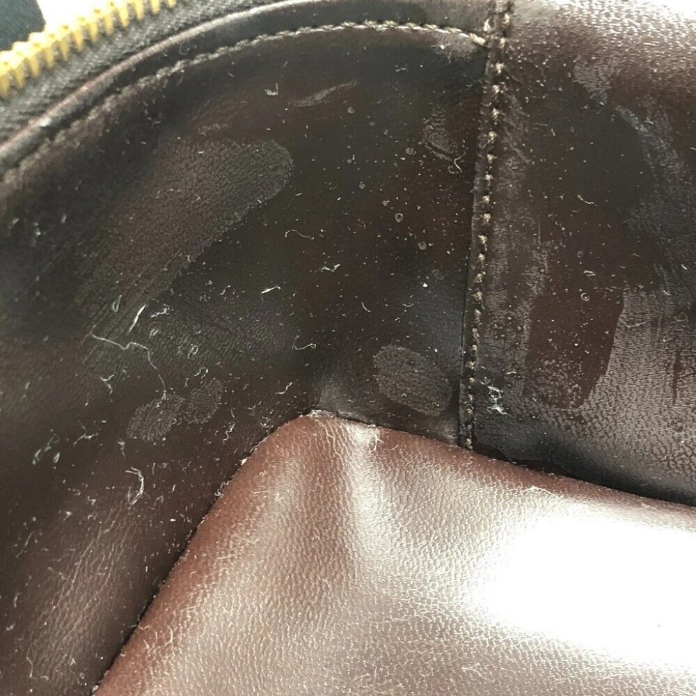 GUCCI 032.1956 Old Gucci Bamboo Hand Bag Pouch Vanity bag Brown/GoldHardware - Picture 15 of 16